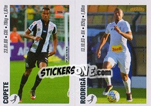 Sticker Copete / Rodrigão - Campeonato Brasileiro 2016 n. x101-x102 - Panini