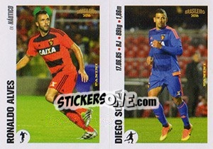 Sticker Ronaldo Alves / Diego Souza - Campeonato Brasileiro 2016 n. x109-x110 - Panini