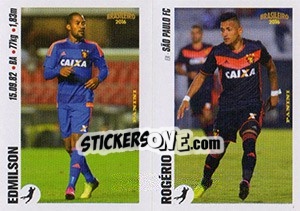 Sticker Edmilson / Rogério - Campeonato Brasileiro 2016 n. x113-x114 - Panini