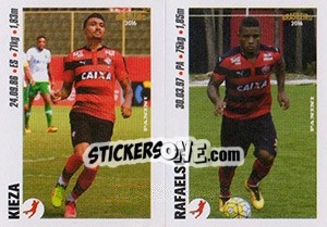 Cromo Kieza / Rafaelson - Campeonato Brasileiro 2016 n. x119-x120 - Panini