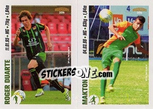 Sticker Roger Duarte / Makton - Campeonato Brasileiro 2016 n. y1-y2 - Panini