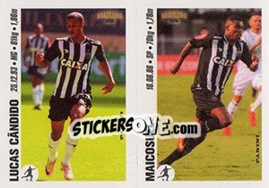 Sticker Lucas Cândido / Maicosuel - Campeonato Brasileiro 2016 n. y7-y8 - Panini