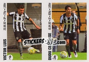 Cromo Victor Luis / Dudu Cearense - Campeonato Brasileiro 2016 n. y17-y18 - Panini