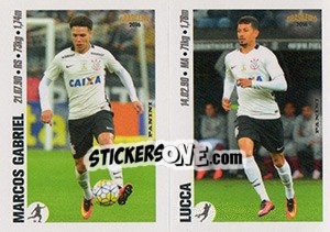 Sticker Marcos Gabriel / Lucca - Campeonato Brasileiro 2016 - Panini