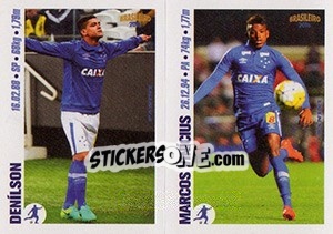 Sticker Denílson / Marcos Vinícius - Campeonato Brasileiro 2016 n. y37-y38 - Panini