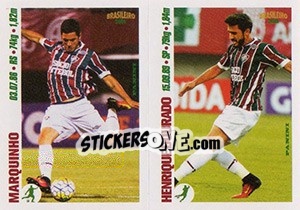 Sticker Marquinho / Henrique Dourado - Campeonato Brasileiro 2016 n. y51-y52 - Panini