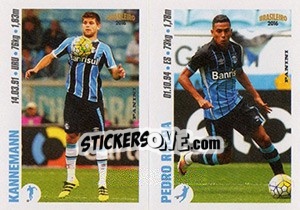 Sticker Kannemann / Pedro Rocha - Campeonato Brasileiro 2016 n. y57-y58 - Panini