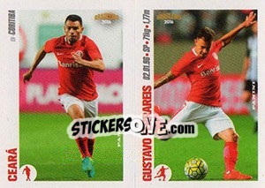 Sticker Ceará / Gustavo Ferrareis - Campeonato Brasileiro 2016 n. y61-y62 - Panini