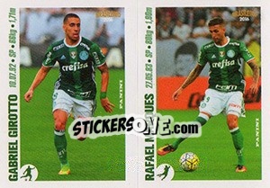 Sticker Gabriel Girotto / Rafael Marques - Campeonato Brasileiro 2016 n. y67-y68 - Panini
