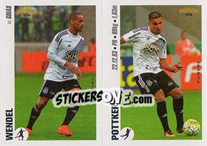 Sticker Wendel / Pottker - Campeonato Brasileiro 2016 n. y71-y72 - Panini