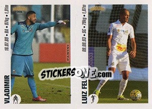 Sticker Vladimir / Luiz Felipe - Campeonato Brasileiro 2016 n. y81-y82 - Panini