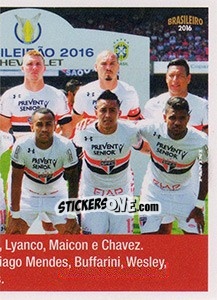 Cromo Time - Campeonato Brasileiro 2016 - Panini