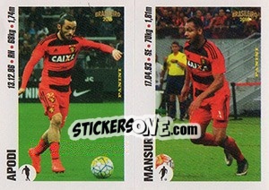 Sticker Apodi / Mansur - Campeonato Brasileiro 2016 - Panini