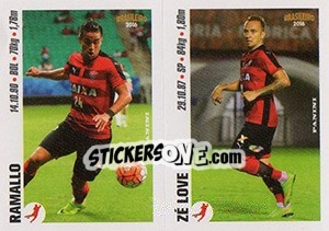 Sticker Ramallo / Zé Love - Campeonato Brasileiro 2016 n. y97-y98 - Panini