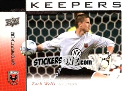 Sticker Zach Wells - MLS 2008 n. KP-6 - Upper Deck