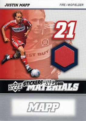 Sticker Justin Mapp - MLS 2008 - Upper Deck