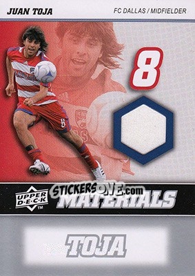 Sticker Juan Toja - MLS 2008 n. MM-15 - Upper Deck