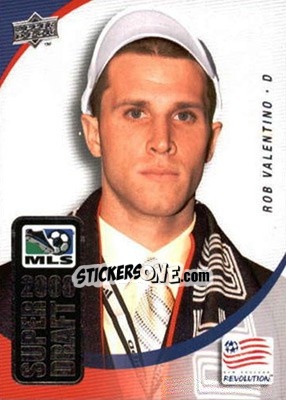 Sticker Rob Valentino - MLS 2008 n. SD-10 - Upper Deck