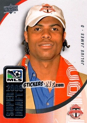 Sticker Julius James - MLS 2008 n. SD-13 - Upper Deck