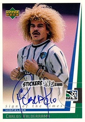 Sticker Carlos Valderrama - MLS 1999 n. CV - Upper Deck
