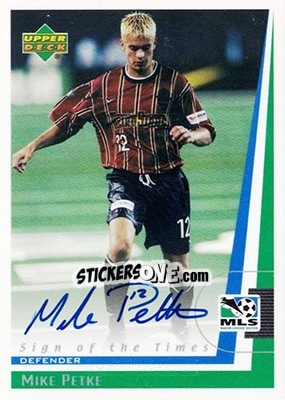 Sticker Mike Petke - MLS 1999 - Upper Deck