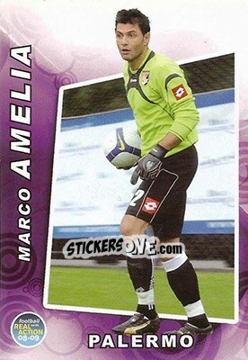 Sticker Marco Amelia - Real Action 2008-2009 - Panini