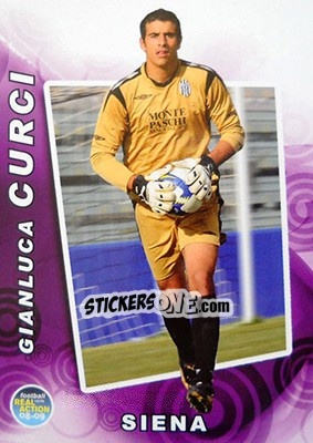 Sticker Gianluca Curci - Real Action 2008-2009 - Panini