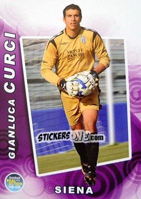 Sticker Gianluca Curci - Real Action 2008-2009 n. 2 - Panini