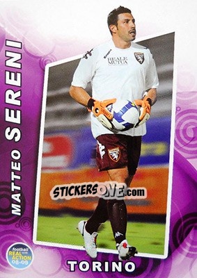 Sticker Matteo Sereni - Real Action 2008-2009 n. 3 - Panini