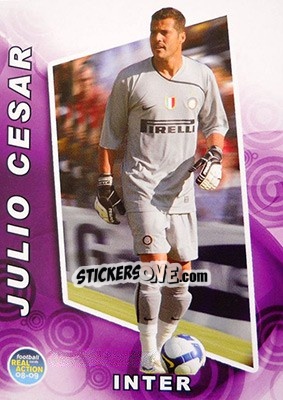 Figurina Julio Cesar - Real Action 2008-2009 - Panini