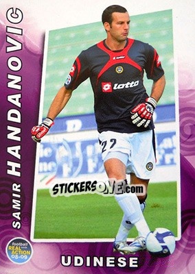 Sticker Samir Handanovic - Real Action 2008-2009 n. 13 - Panini