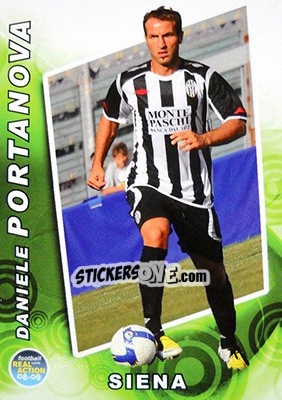 Sticker Daniele Portanova - Real Action 2008-2009 n. 17 - Panini