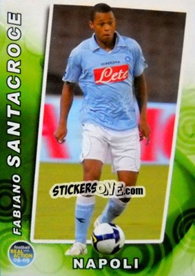 Figurina Fabiano Santacroce - Real Action 2008-2009 - Panini