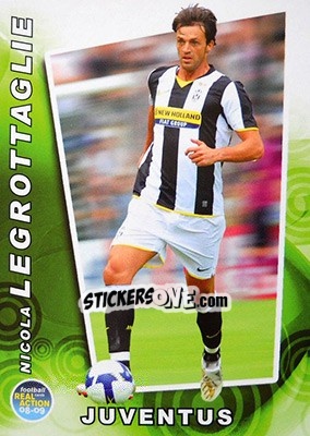 Sticker Nicola Legrottaglie - Real Action 2008-2009 n. 20 - Panini