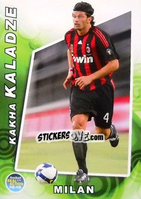 Sticker Kakha Kaladze - Real Action 2008-2009 n. 21 - Panini