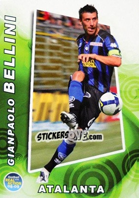 Sticker Gianpaolo Bellini - Real Action 2008-2009 n. 23 - Panini