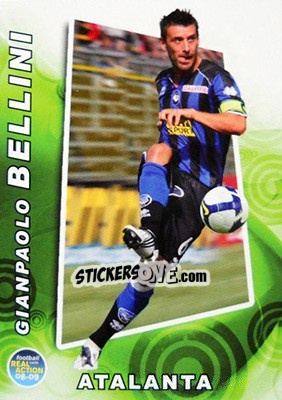 Figurina Gianpaolo Bellini - Real Action 2008-2009 - Panini