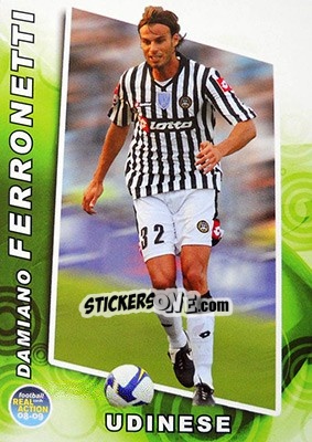 Sticker Damiano Ferronetti - Real Action 2008-2009 - Panini