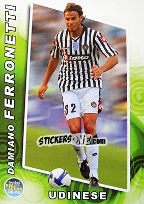 Sticker Damiano Ferronetti - Real Action 2008-2009 n. 30 - Panini