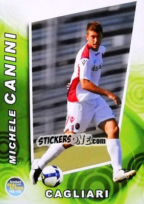Sticker Michele Canini - Real Action 2008-2009 n. 32 - Panini