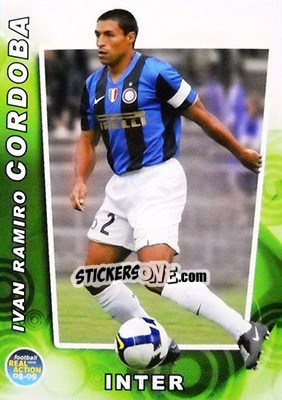 Sticker Ivan Cordoba - Real Action 2008-2009 n. 33 - Panini