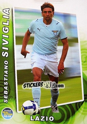 Sticker Sebastiano Siviglia - Real Action 2008-2009 n. 37 - Panini