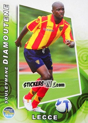 Sticker Souleymane Diamoutene - Real Action 2008-2009 - Panini