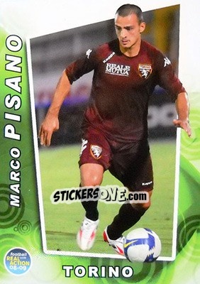 Sticker Marco Pisano - Real Action 2008-2009 - Panini