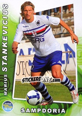 Sticker Marius Stankevicius - Real Action 2008-2009 - Panini