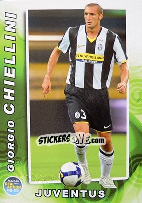 Sticker Giorgio Chiellini - Real Action 2008-2009 - Panini