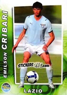 Sticker Emilson Cribari - Real Action 2008-2009 n. 49 - Panini