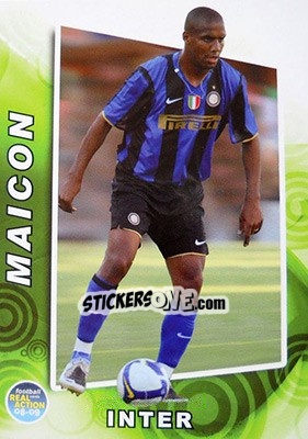 Sticker Maicon - Real Action 2008-2009 n. 50 - Panini
