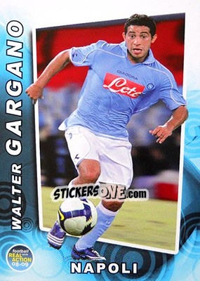 Sticker Walter Gargano - Real Action 2008-2009 - Panini