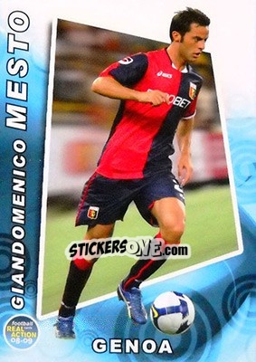 Sticker Giandomenico Mesto - Real Action 2008-2009 n. 52 - Panini